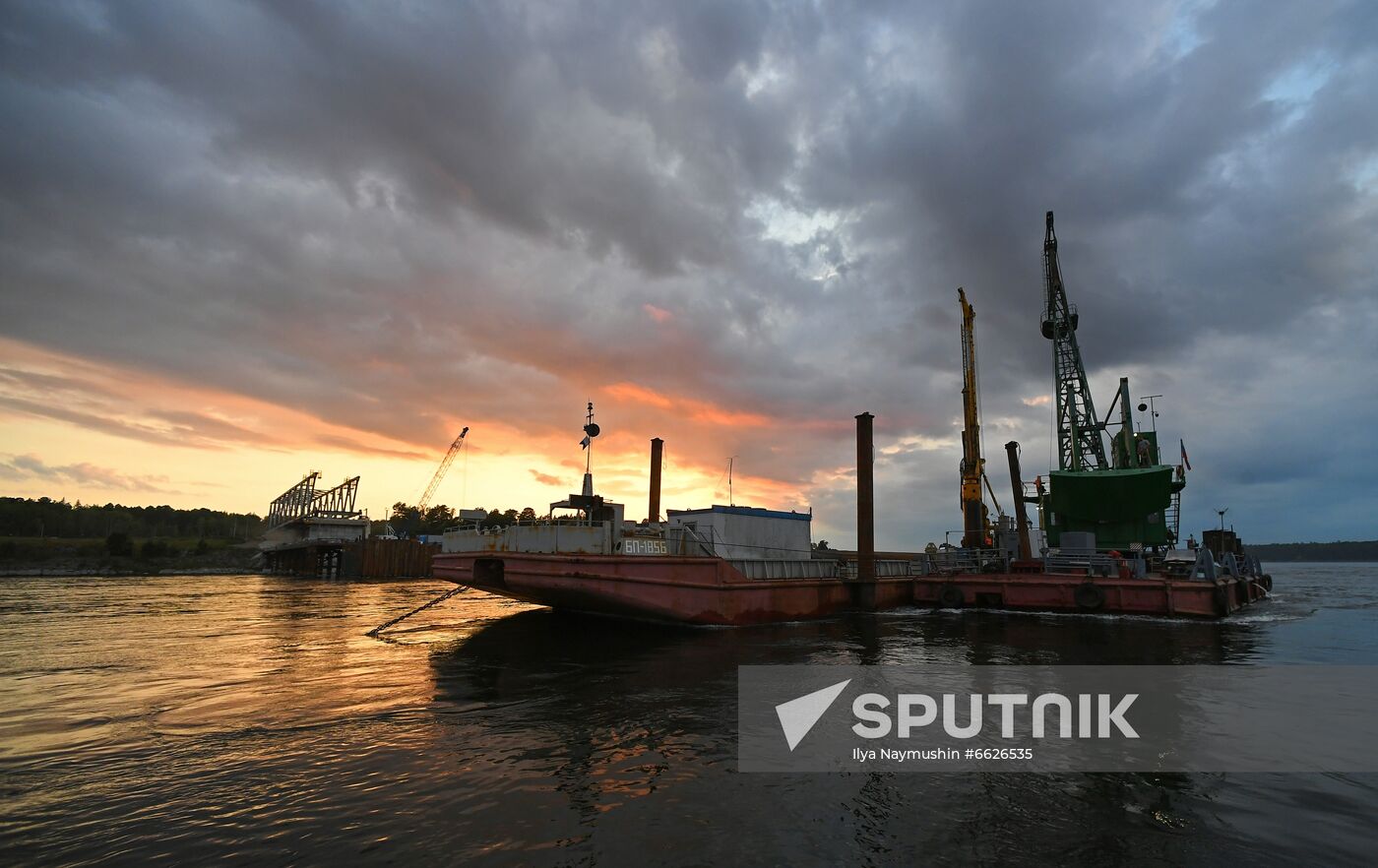 Russia Siberia Bridge Сonstruction