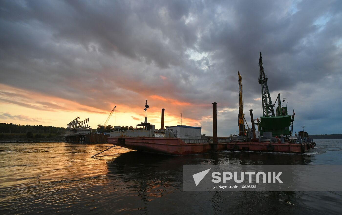 Russia Siberia Bridge Сonstruction