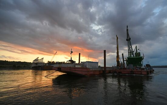 Russia Siberia Bridge Сonstruction
