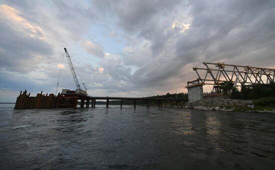 Russia Siberia Bridge Сonstruction