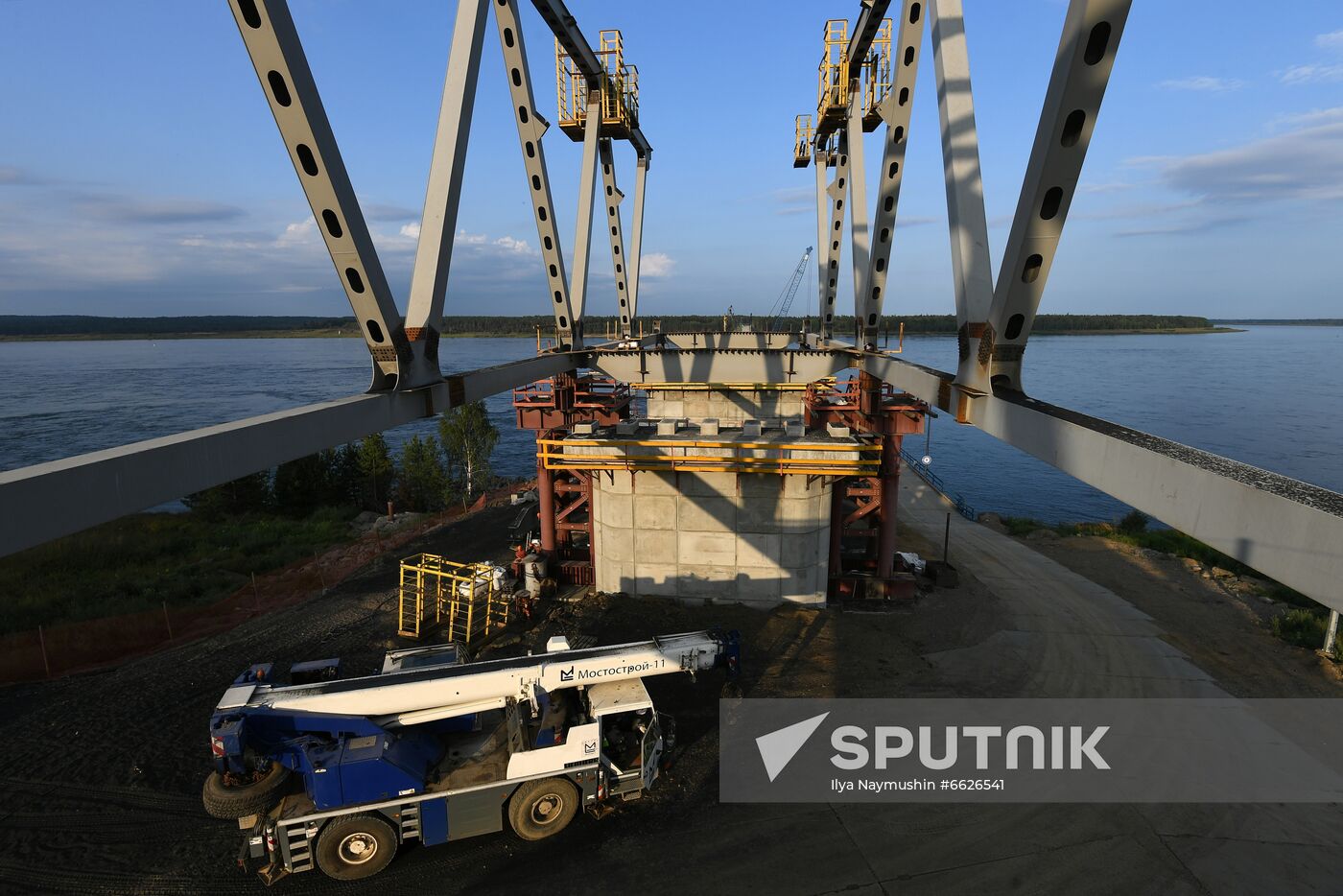 Russia Siberia Bridge Сonstruction