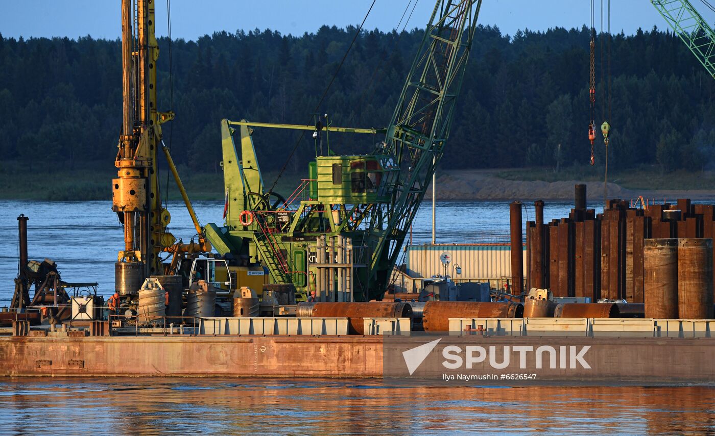 Russia Siberia Bridge Сonstruction