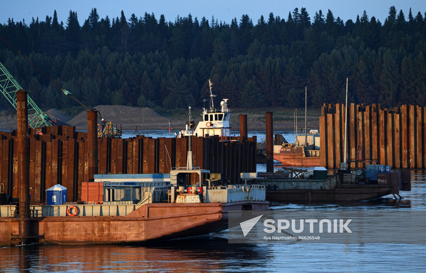 Russia Siberia Bridge Сonstruction