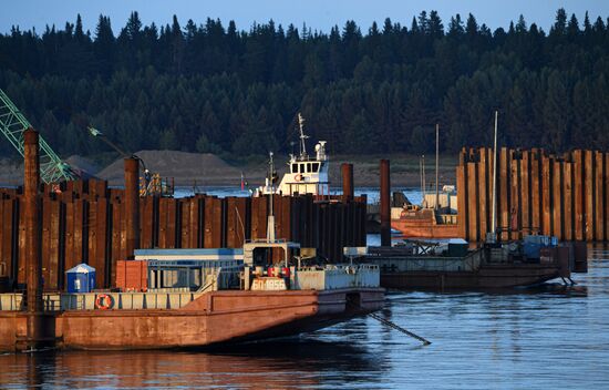 Russia Siberia Bridge Сonstruction