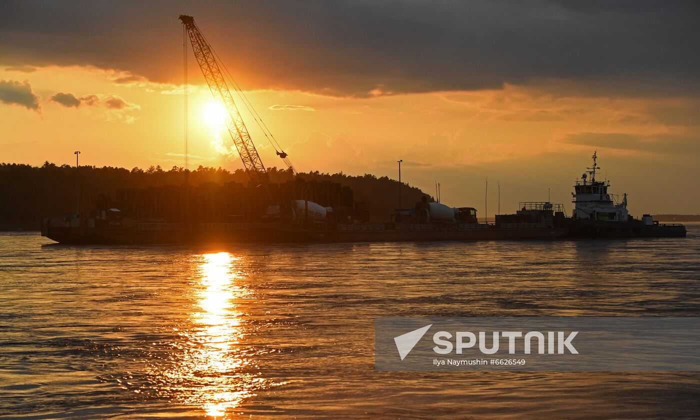 Russia Siberia Bridge Сonstruction