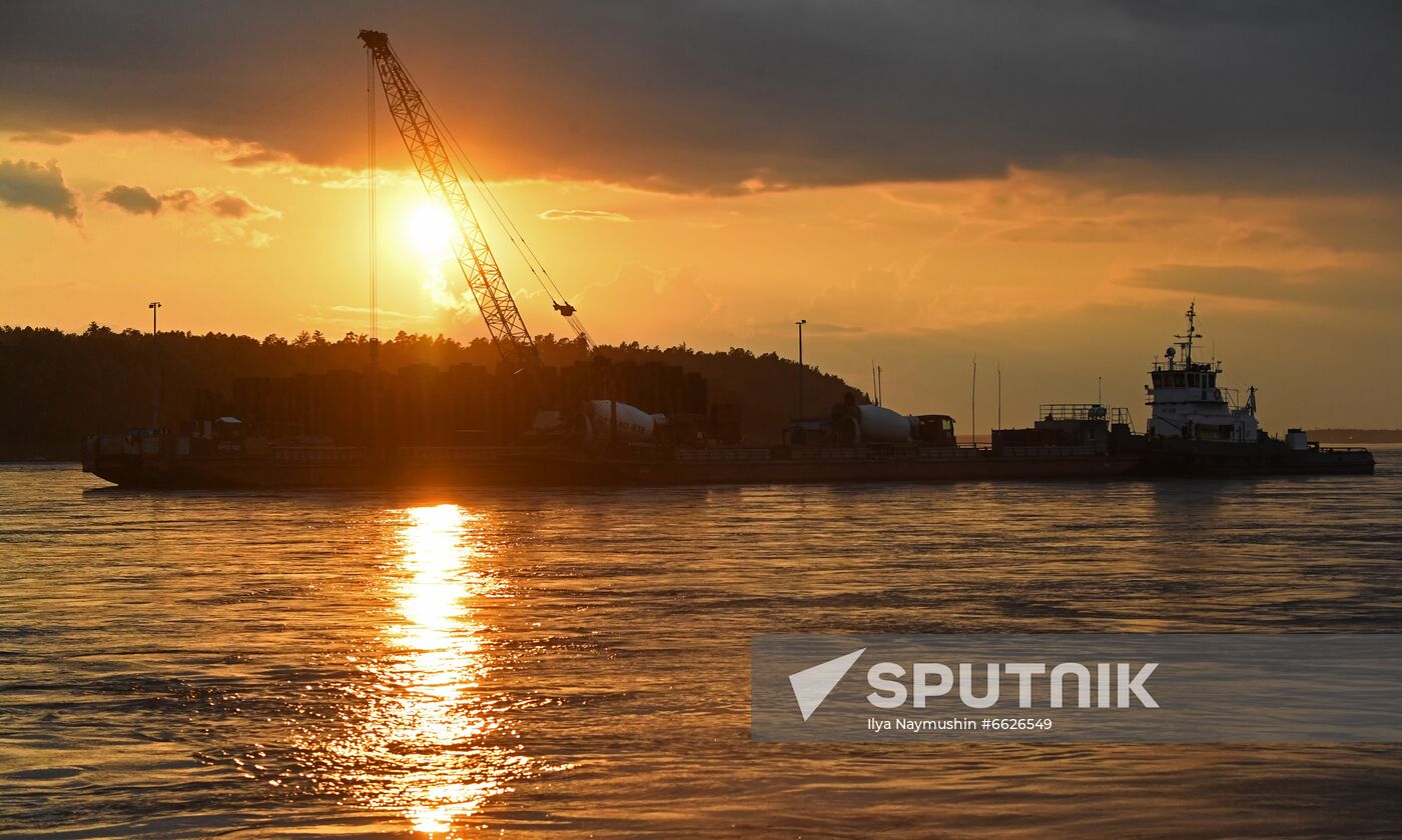 Russia Siberia Bridge Сonstruction