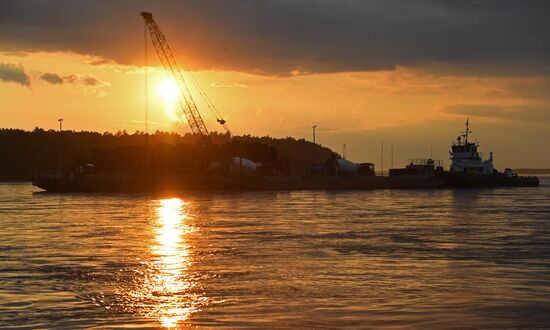 Russia Siberia Bridge Сonstruction