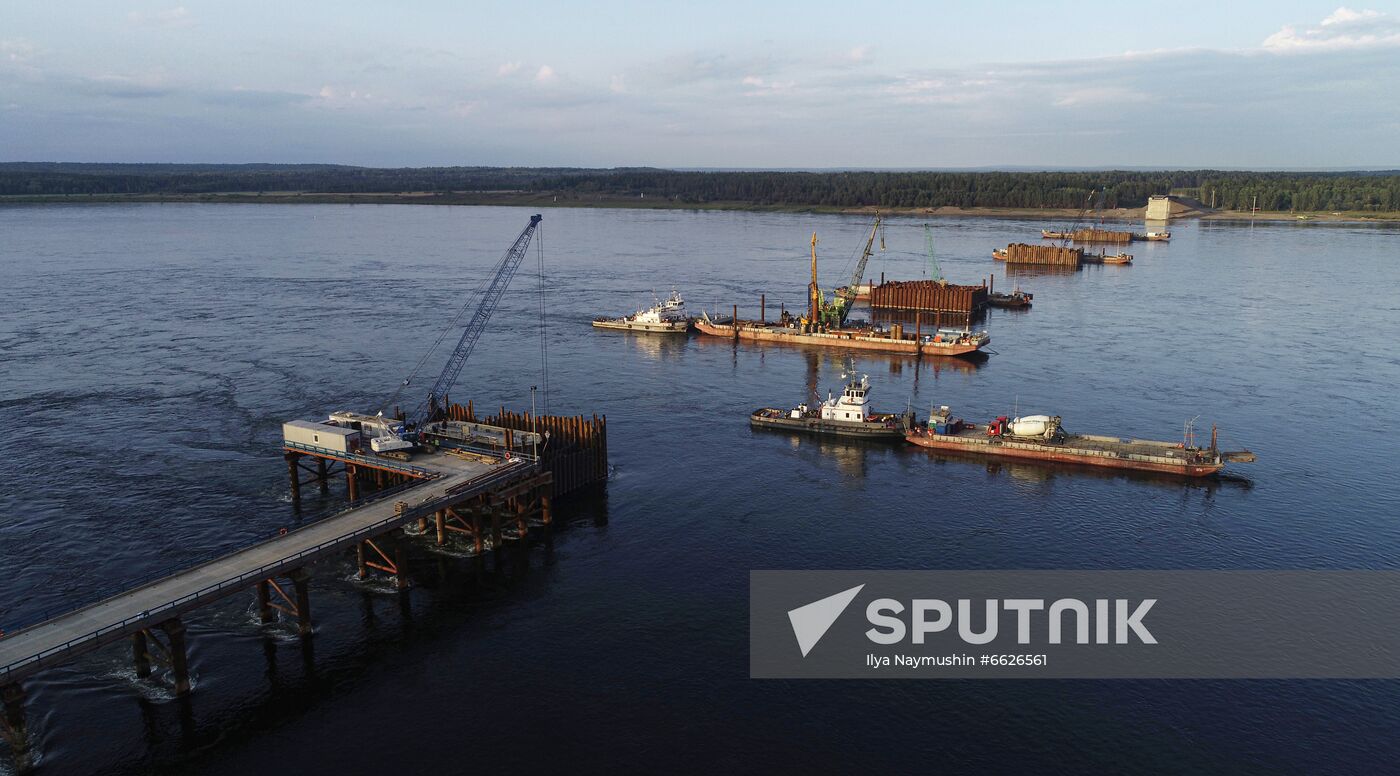 Russia Siberia Bridge Сonstruction