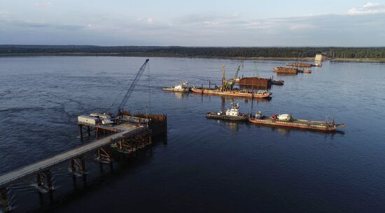 Russia Siberia Bridge Сonstruction