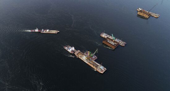 Russia Siberia Bridge Сonstruction