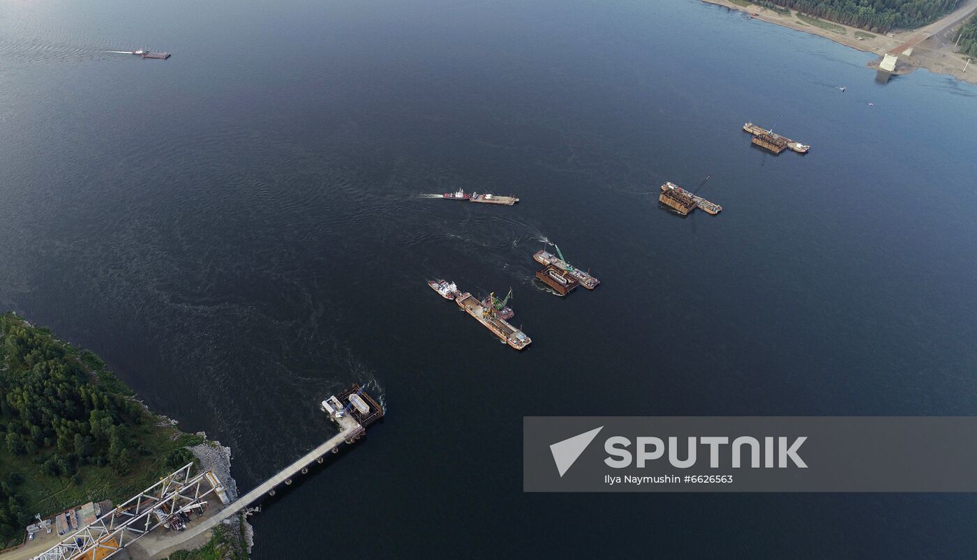 Russia Siberia Bridge Сonstruction