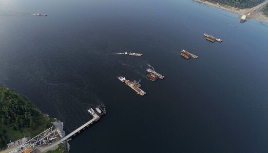 Russia Siberia Bridge Сonstruction