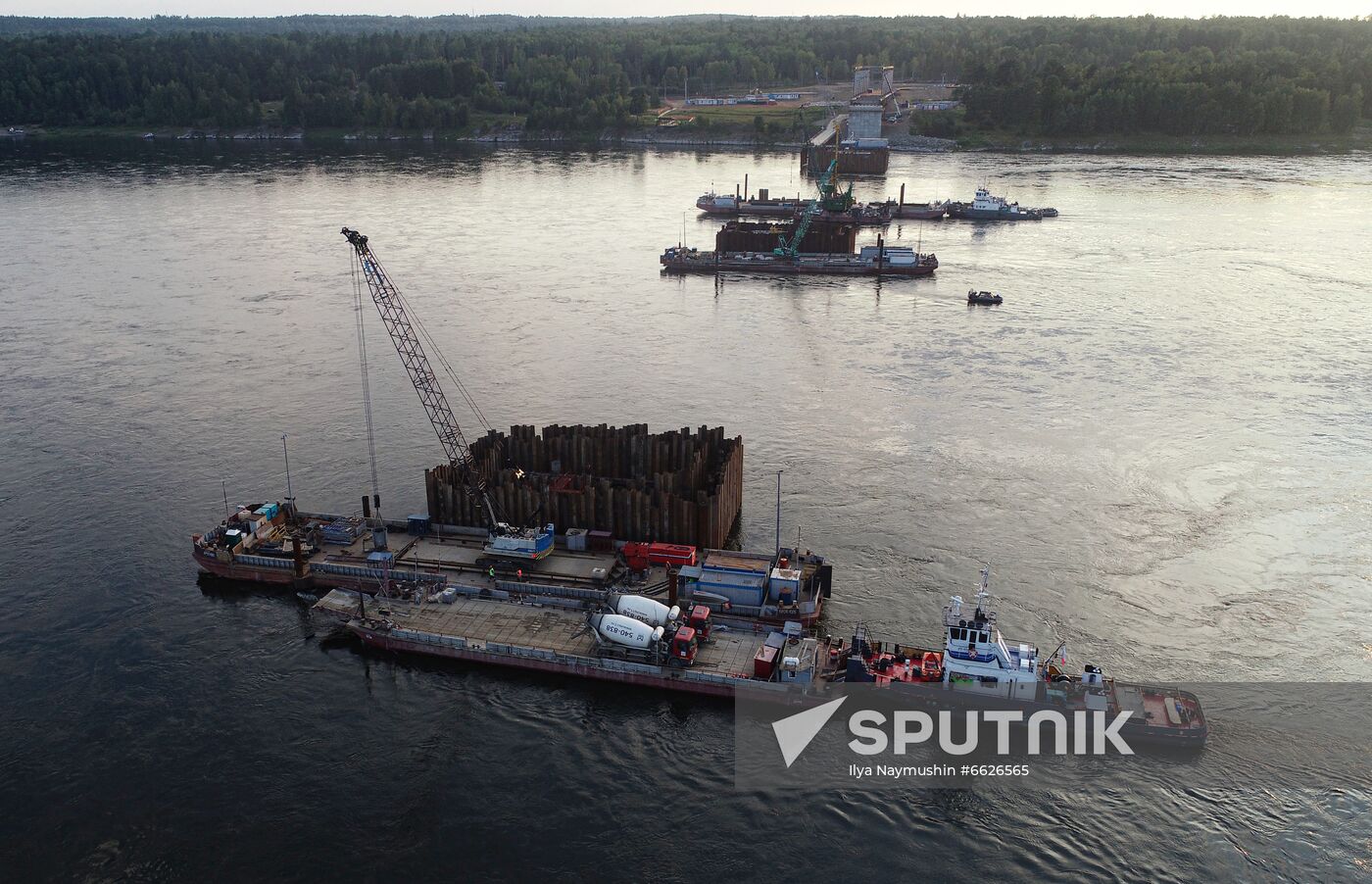 Russia Siberia Bridge Сonstruction