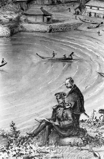 Drawing by Russian Navy Admiral Alexander Mozhaysky