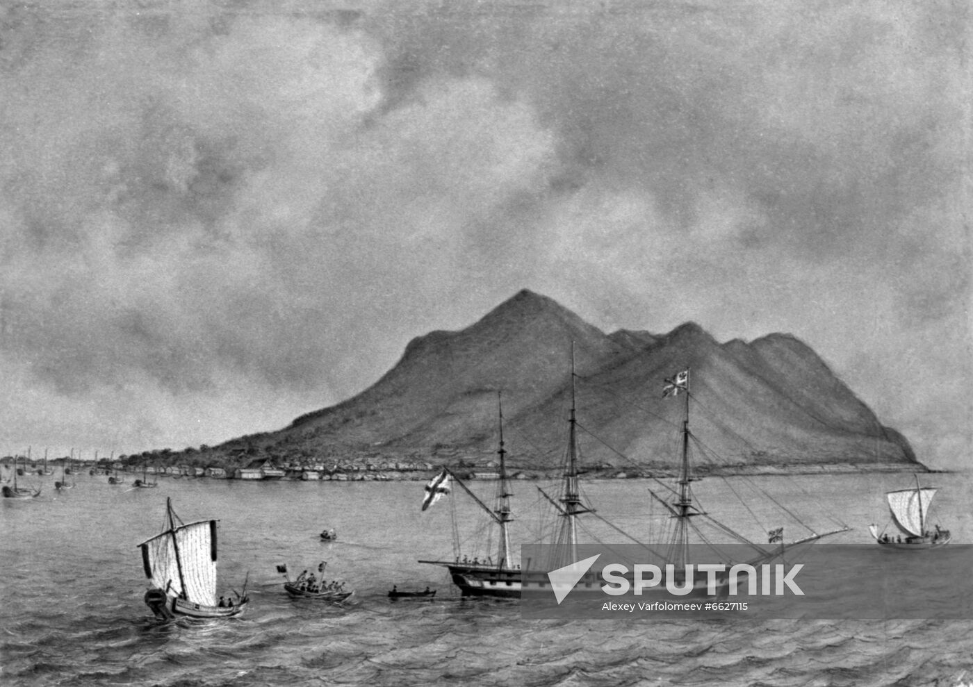 Drawing by Russian Navy Admiral Alexander Mozhaysky