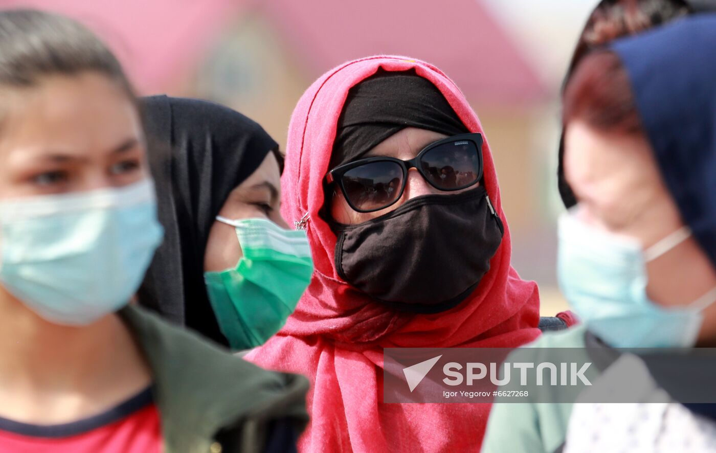 Kyrgyzstan Afghanistan Refugees Protest