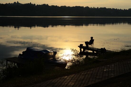Fishing on Volga in Plyos