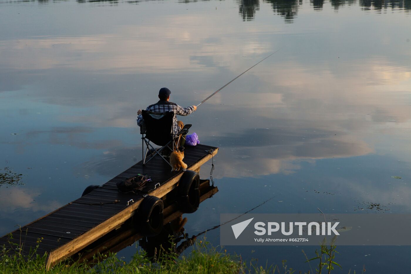 Fishing on Volga in Plyos