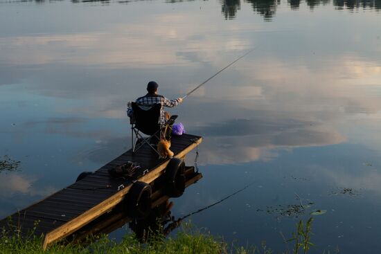 Fishing on Volga in Plyos