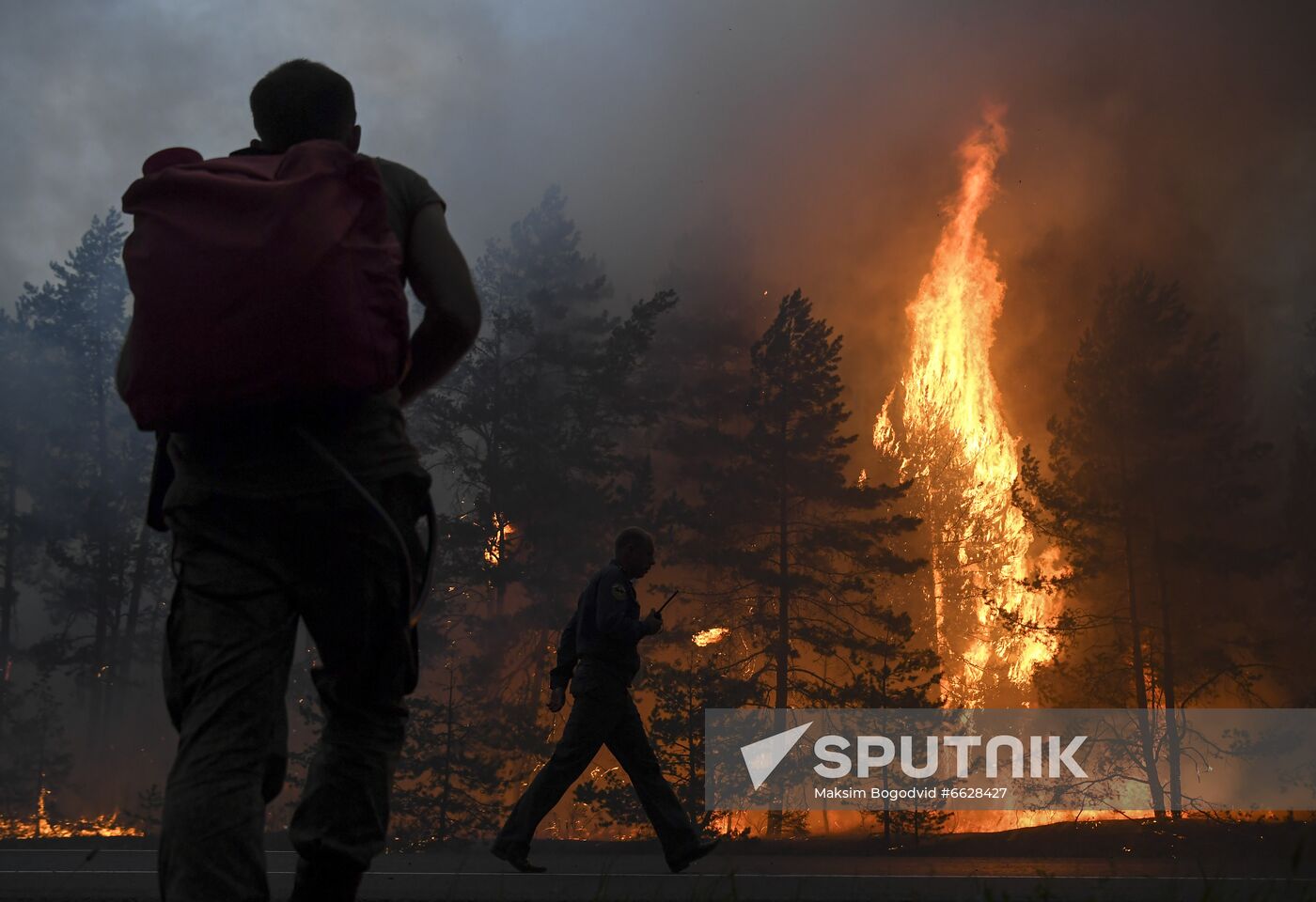 Wild fires in Republic of Mari El