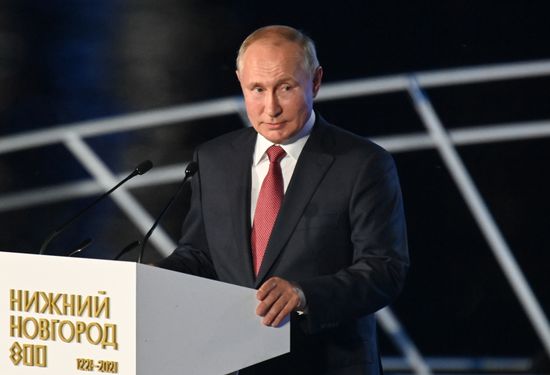 Russia Putin Nizhny Novgorod Anniversary