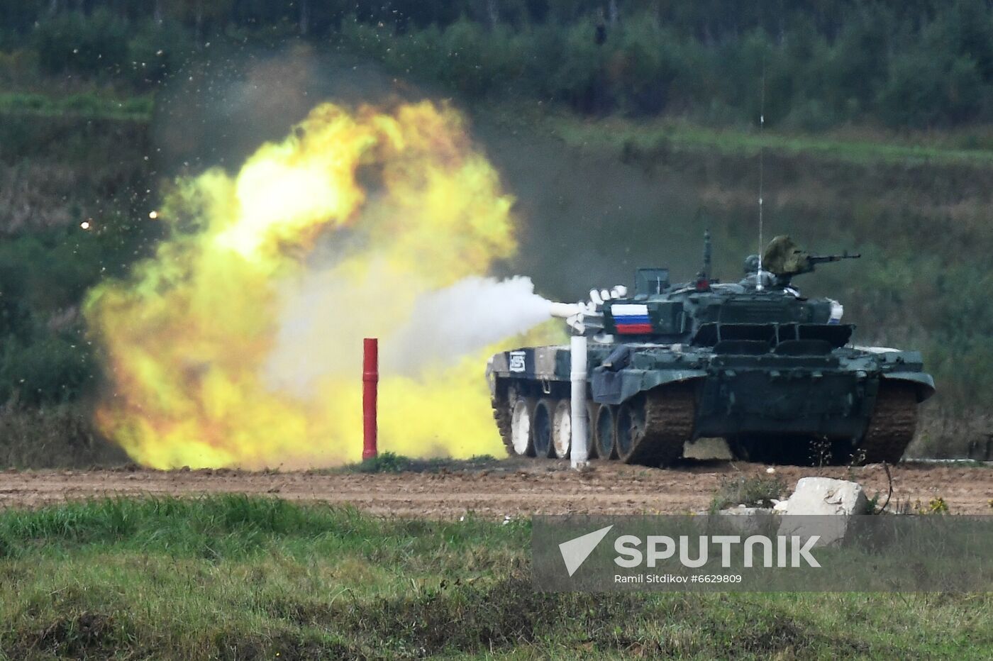 Russia Army Games Tank Biathlon