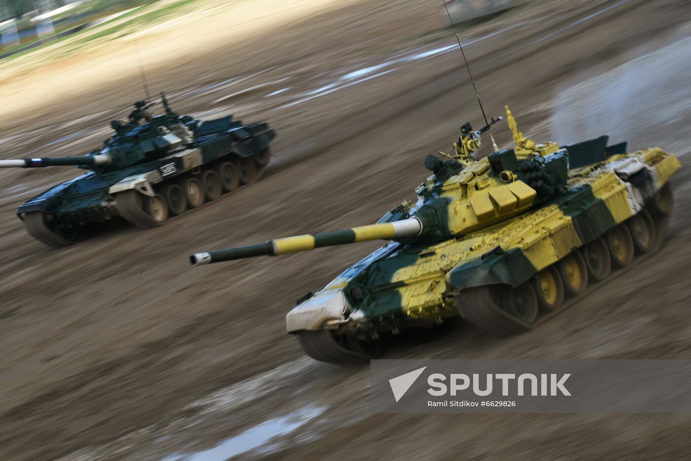 Russia Army Games Tank Biathlon