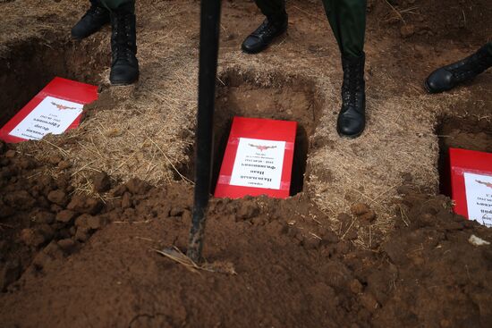 Russia WWII Soviet Soldiers Reburial
