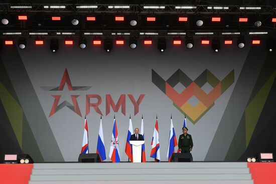 Russia Putin Army Forum Opening