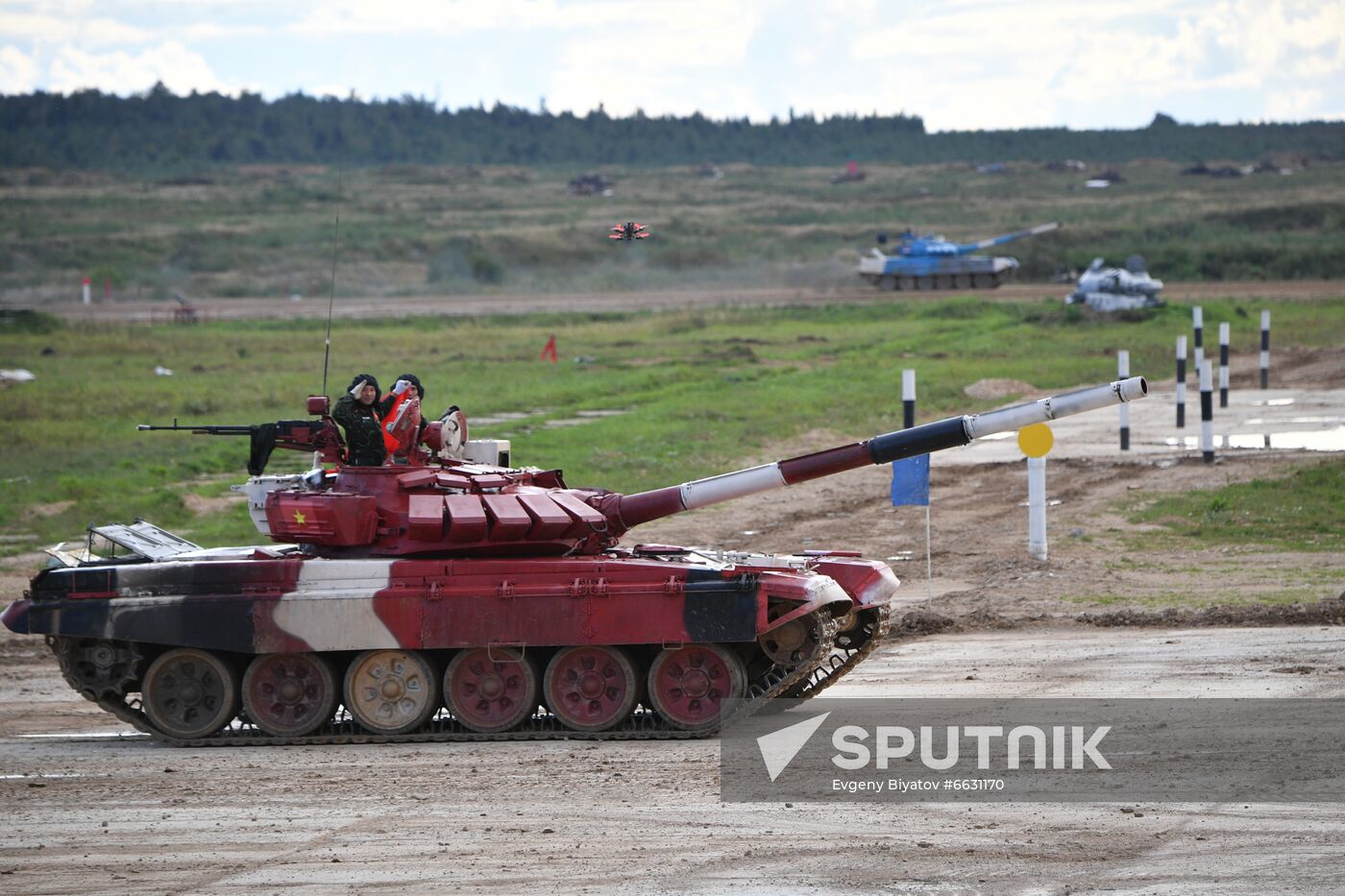 Russia Army Games Tank Biathlon