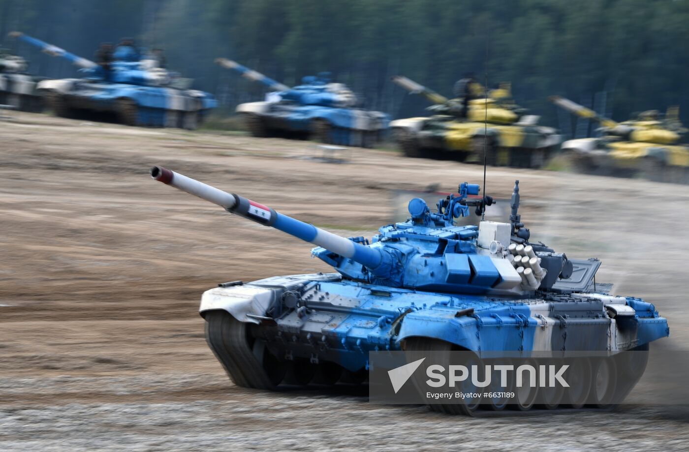 Russia Army Games Tank Biathlon