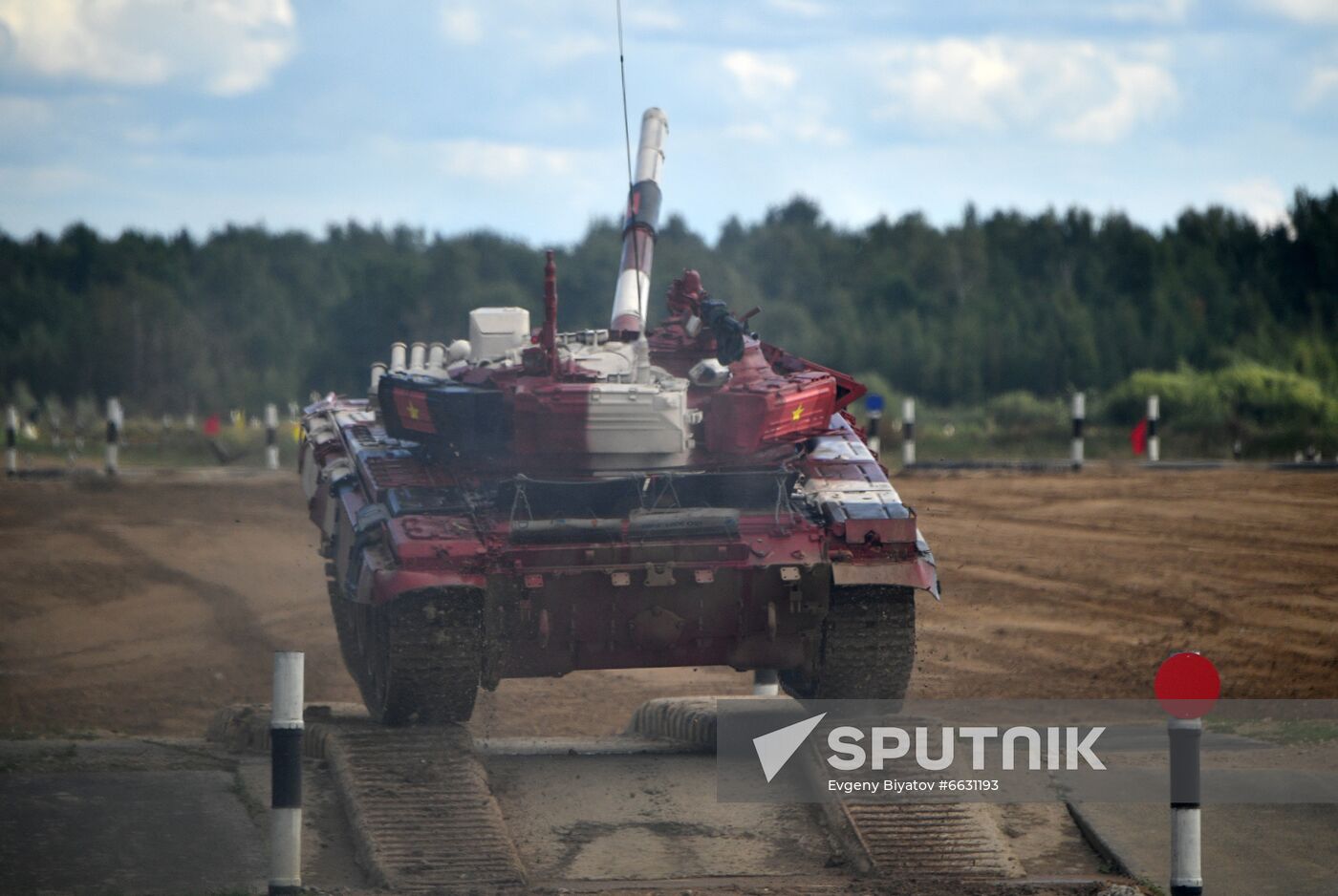 Russia Army Games Tank Biathlon