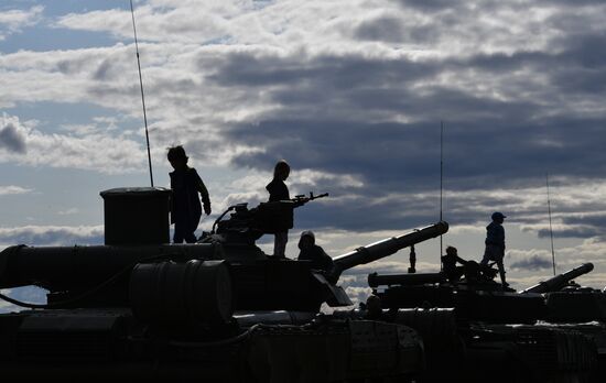 Russia Army Games Tank Biathlon