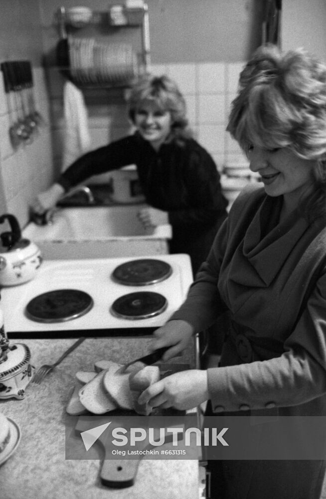 Workers of Lenin Komsomol Automobile Plant Larisa and Lena Petrov