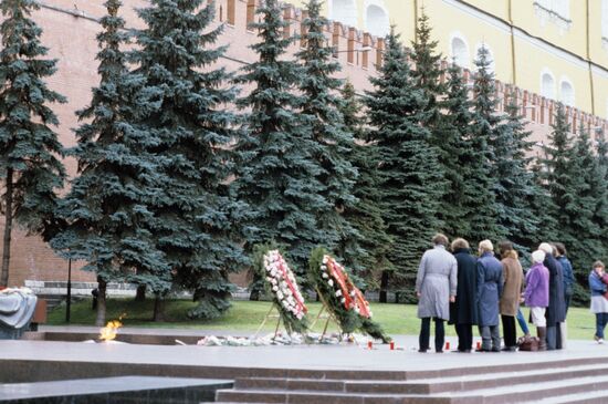 German Green Party delegation visit Soviet Union