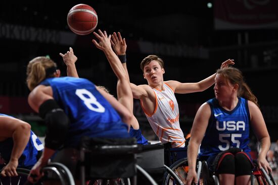 Japan Paralympics 2020 Wheelchair Basketball Women Netherlands - US