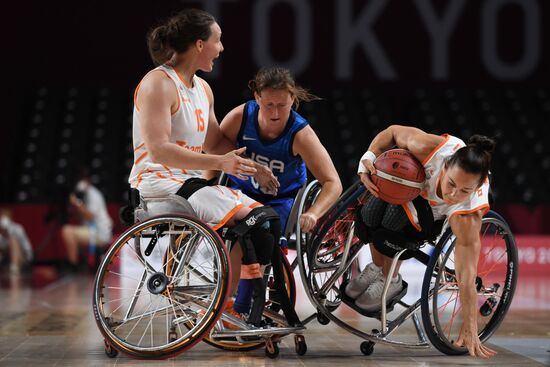 Japan Paralympics 2020 Wheelchair Basketball Women Netherlands - US