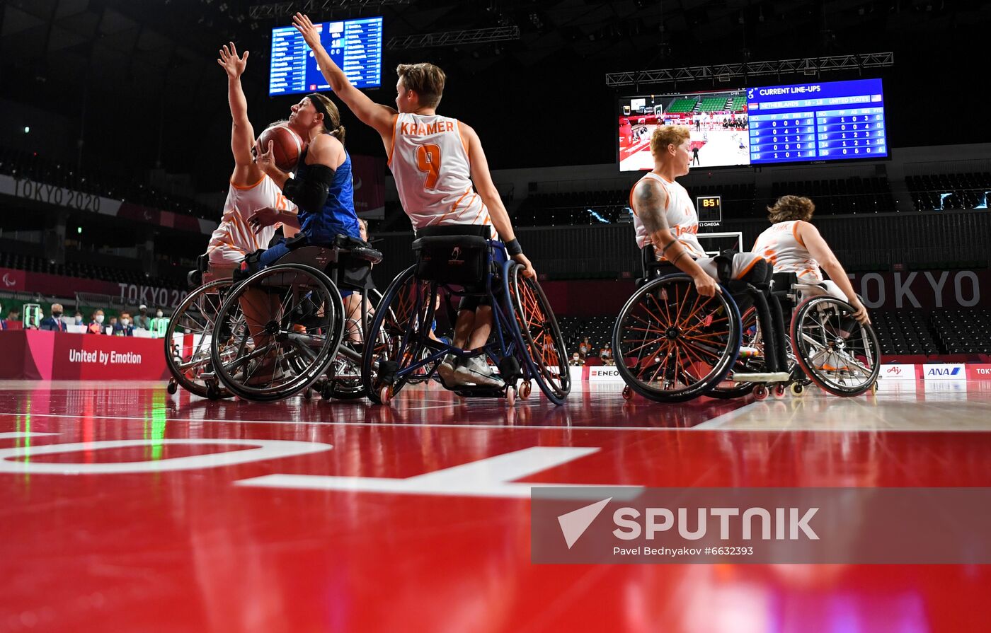 Japan Paralympics 2020 Wheelchair Basketball Women Netherlands - US