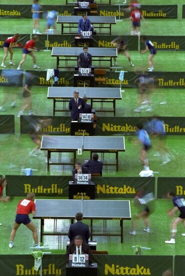 Table tennis tournament