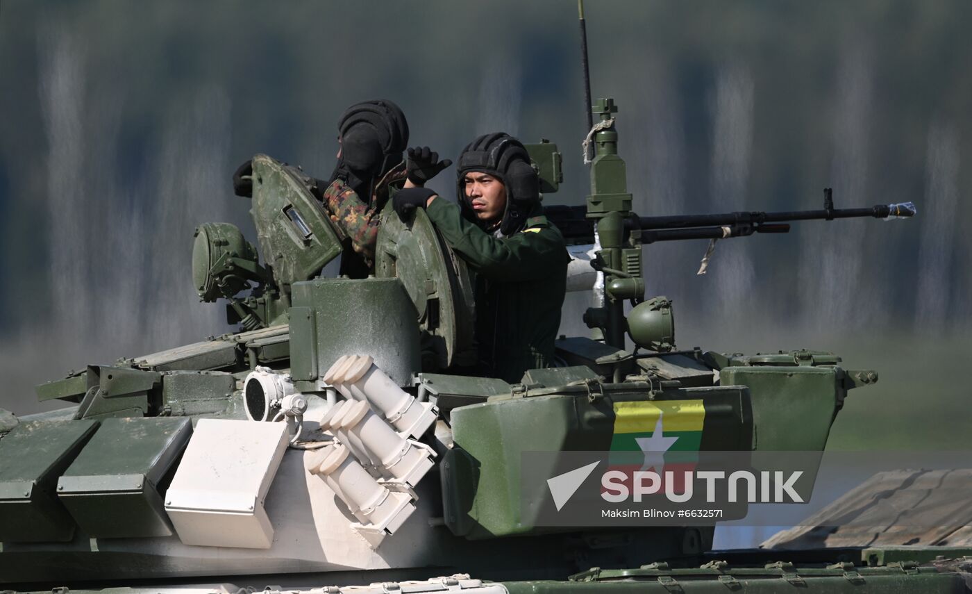 Russia Army Games Tank Biathlon