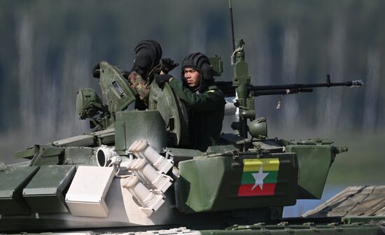 Russia Army Games Tank Biathlon