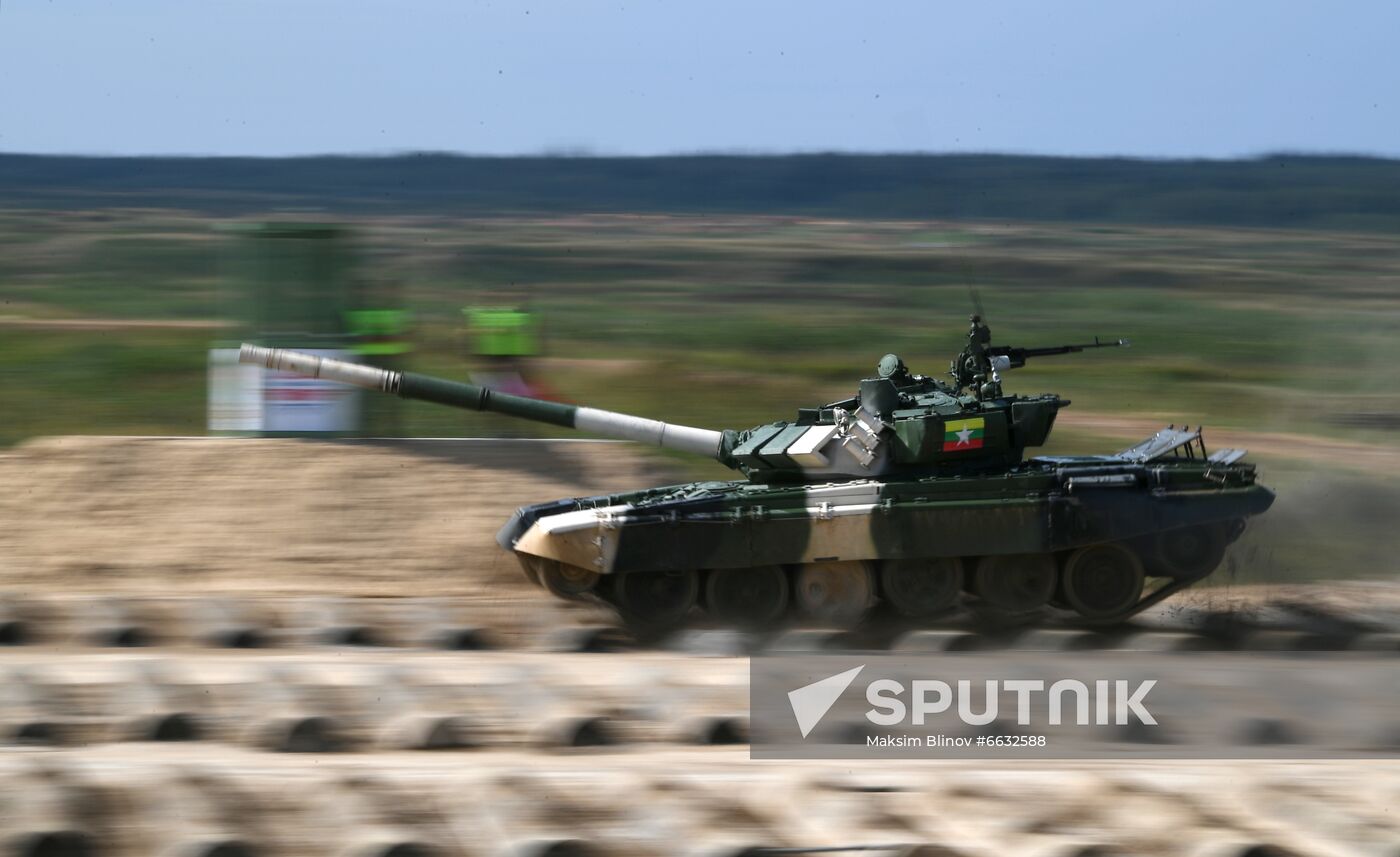 Russia Army Games Tank Biathlon