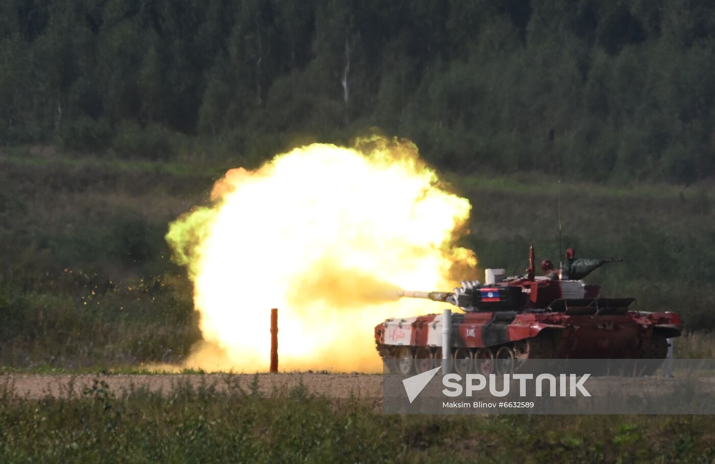 Russia Army Games Tank Biathlon