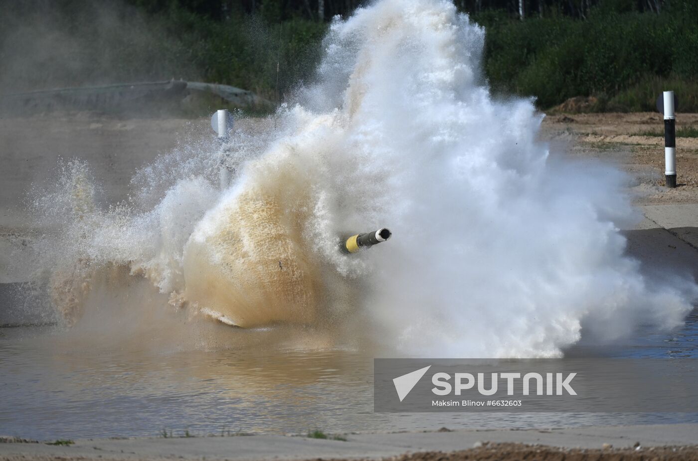 Russia Army Games Tank Biathlon