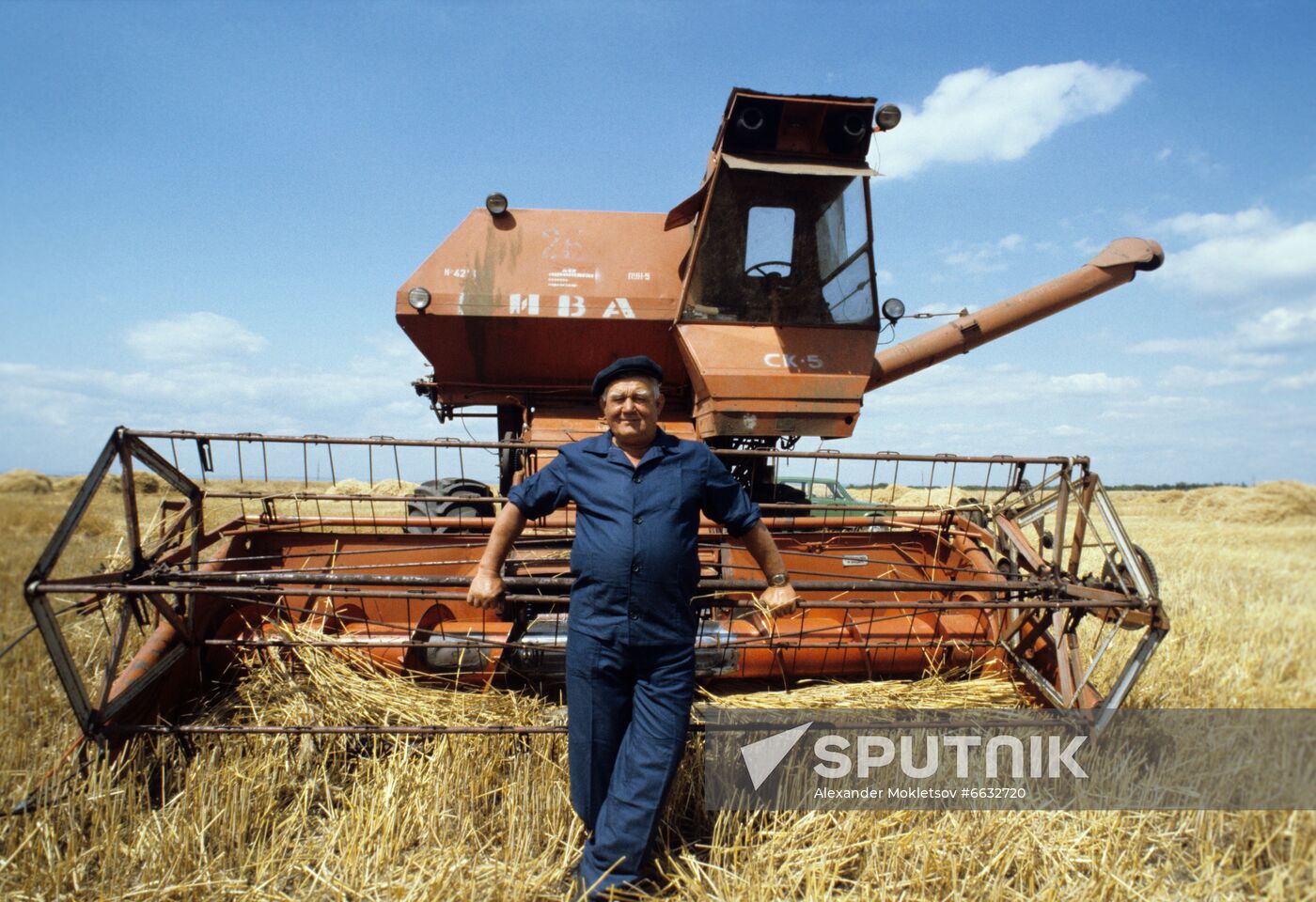 Ivan Rudenko, machine operator foreman of Leninsky Put collective farm