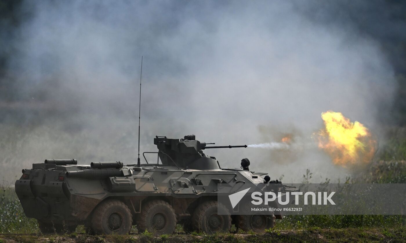 Russia Army Games Tank Biathlon