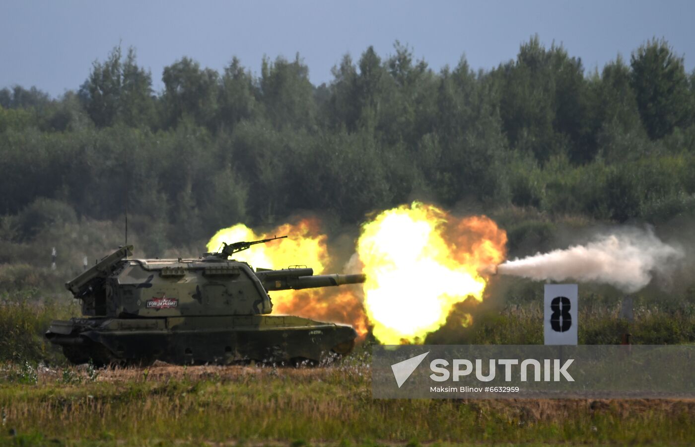 Russia Army Games Tank Biathlon