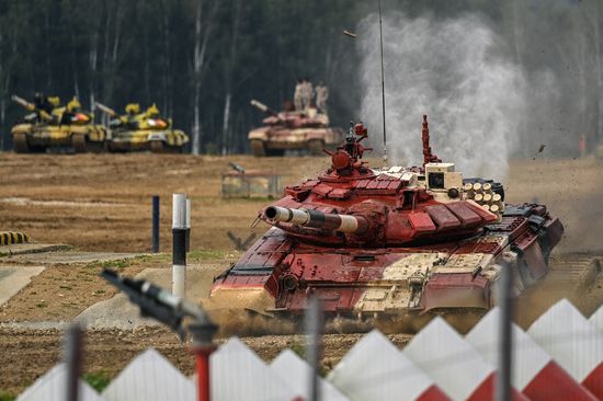 Russia Army Games Tank Biathlon