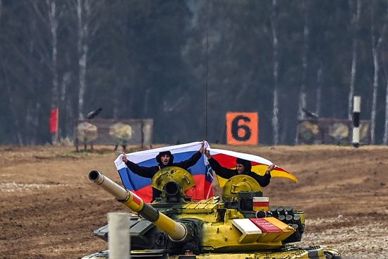 Russia Army Games Tank Biathlon