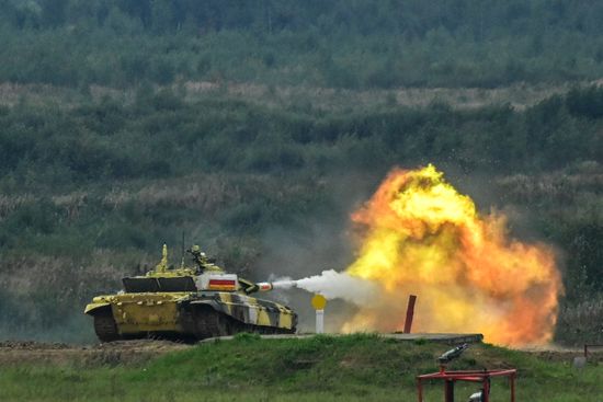 Russia Army Games Tank Biathlon